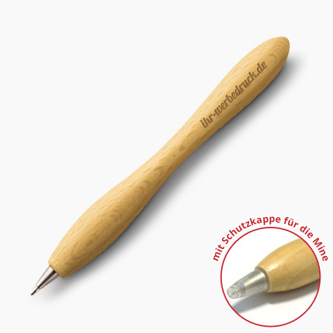 Holzkugelschreiber mit Aufdruck