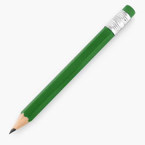 Bleistift Eckig Mini Grün