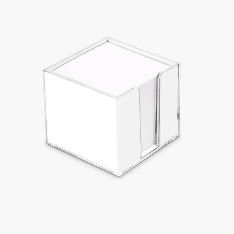 Zettelbox Doppelwandig Weiß