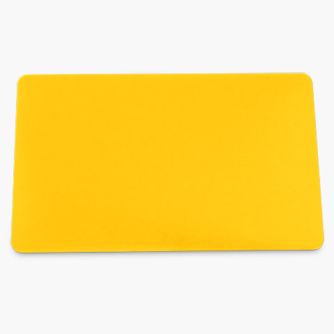 Kunststoff-Visitenkarte Gelb