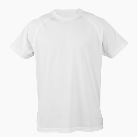 Polyester T-Shirt Weiß