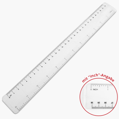 Lineal 30 cm Transparent Lineal 30 cm Transparent