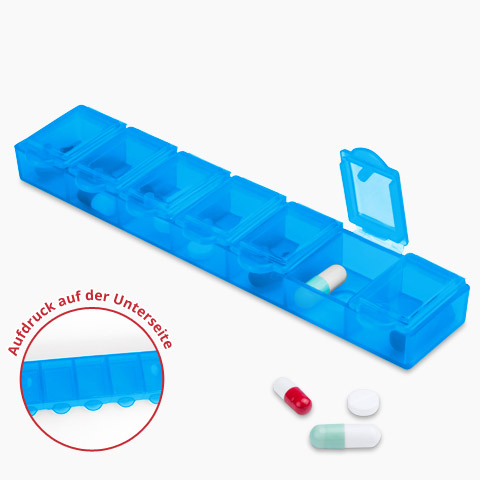 Pillendose 7 Tage Blau Pillendose 7 Tage Blau