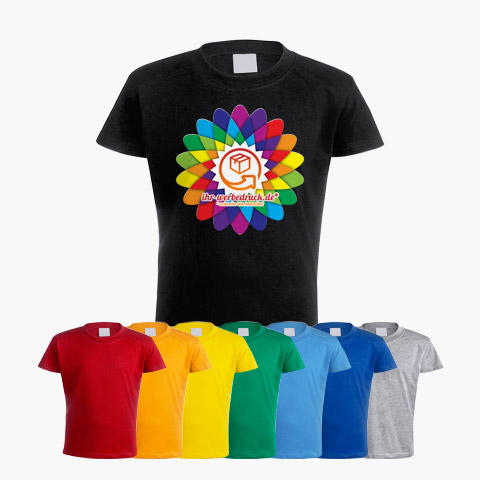 Kinder T-Shirts Farbe Baumwolle