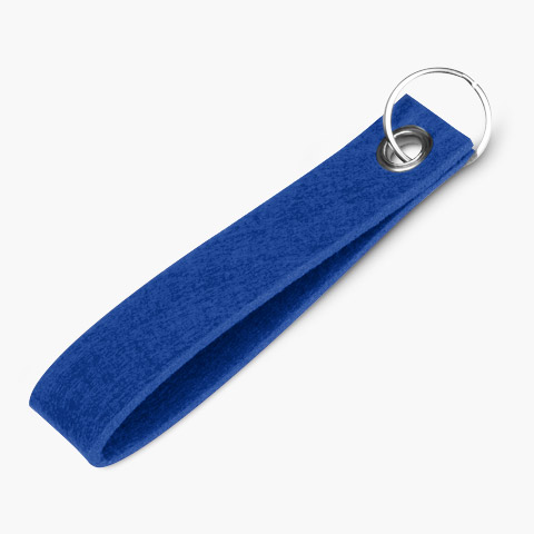 Schlüsselanhänger Filz blau
