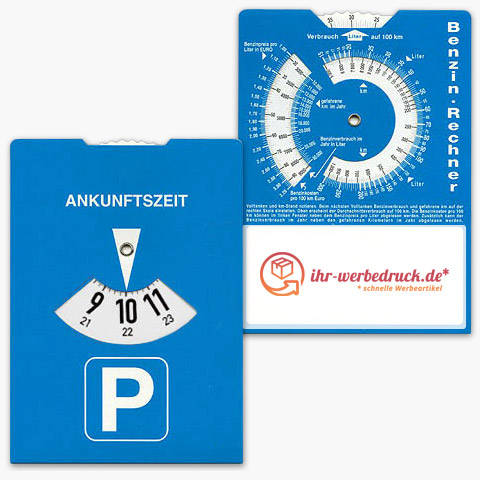 Kaiser24 Parkscheiben 20 Stück - StVO-konform Mit Benzinrechner