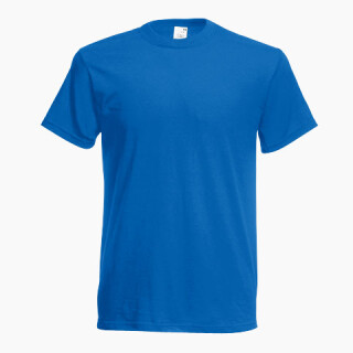 T-Shirt-Bw-MITTELBLAU-Gr.S-Rundhals-Kat.80-TE