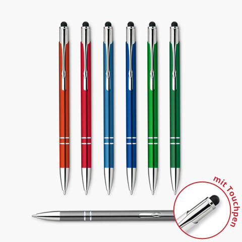 Metallkugelschreiber Touch Pen individueller Laser Gravur Werbung  1-500 Stück 