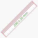 Lineal 30 cm Zeilenlupe