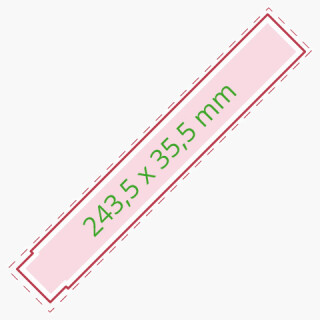 Meterstab Holz - 2 m