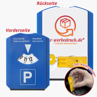 Parkscheibe Reifenmesser