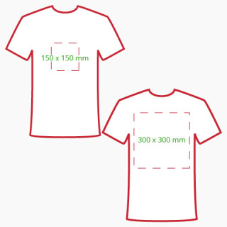 T-Shirts Polyester Wei&szlig;