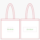 Farbige Baumwolltasche langer Henkel