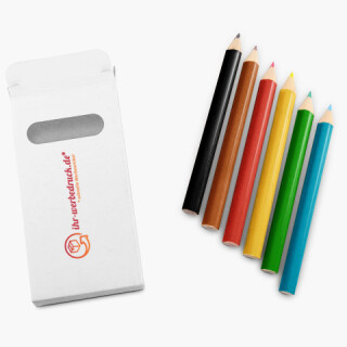 Buntstiftbox mit 6 Stiften &Uuml;bersicht