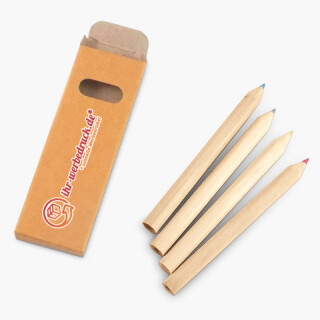 Buntstiftbox mit 4 Stiften &Uuml;bersicht