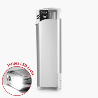 Feuerzeug 42 New-LED Silber - KAT.38 - KSF