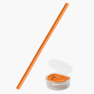 Strohhalm Flexible Orange - KAT.2 - M
