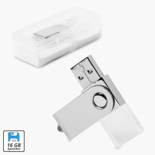 USB-Stick Smart Glas - 16 GB Metallic - KAT.68 - GRA