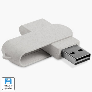 USB-Stick Smart Straw - 16 GB Natur - KAT.2 - M