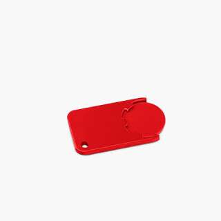 Chiphalter klein eckig Rot - KAT.1 - M