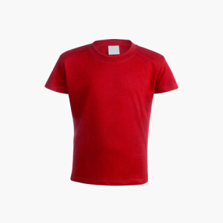 Kinder T-Shirt Farbe Baumwolle Rot - XS - KAT.80 - TEV