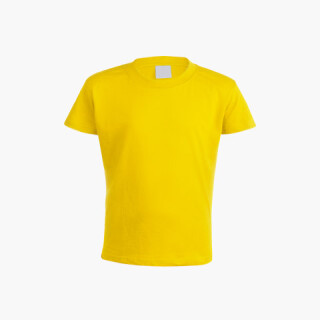 Kinder T-Shirt Farbe Baumwolle Gelb - XS - KAT.80 - TEV