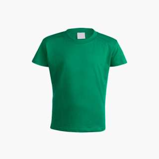 Kinder T-Shirt Farbe Baumwolle Grün - XS - KAT.80 - TEV