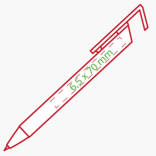 Kugelschreiber 76 Halter Straw