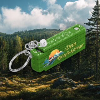 Mini-Zollstock-Schl&uuml;sselanh&auml;nge mit Aufdruck...
