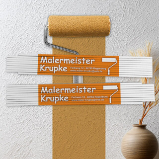 Zollstock mit Aufdruck aus Holz f&uuml;r den Maler